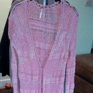 .Free People pink sweater